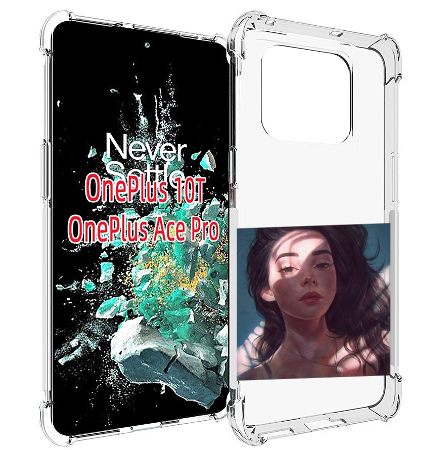 

Чехол MyPads девушка-в-лучах женский для OnePlus 10T, Прозрачный, Tocco