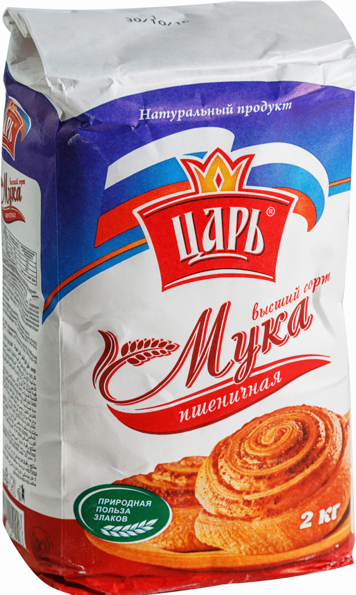 

Мука Царь пшеничная Хлебопекарная Высший сорт 2 кг