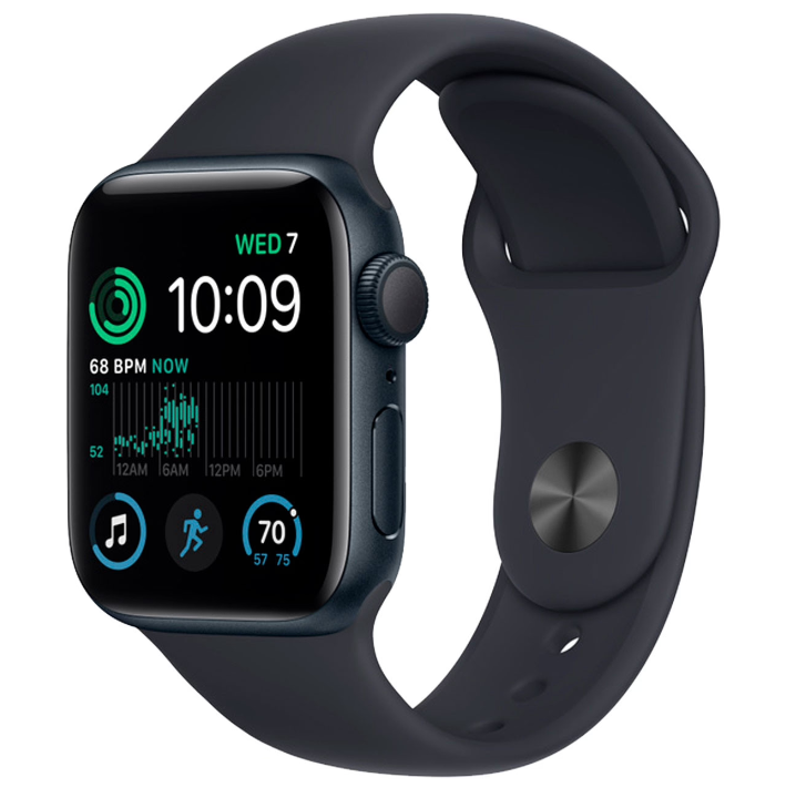 

Смарт-часы Apple SE GPS 44mm Midnight Aluminium (MNK03) (2022), SE GPS