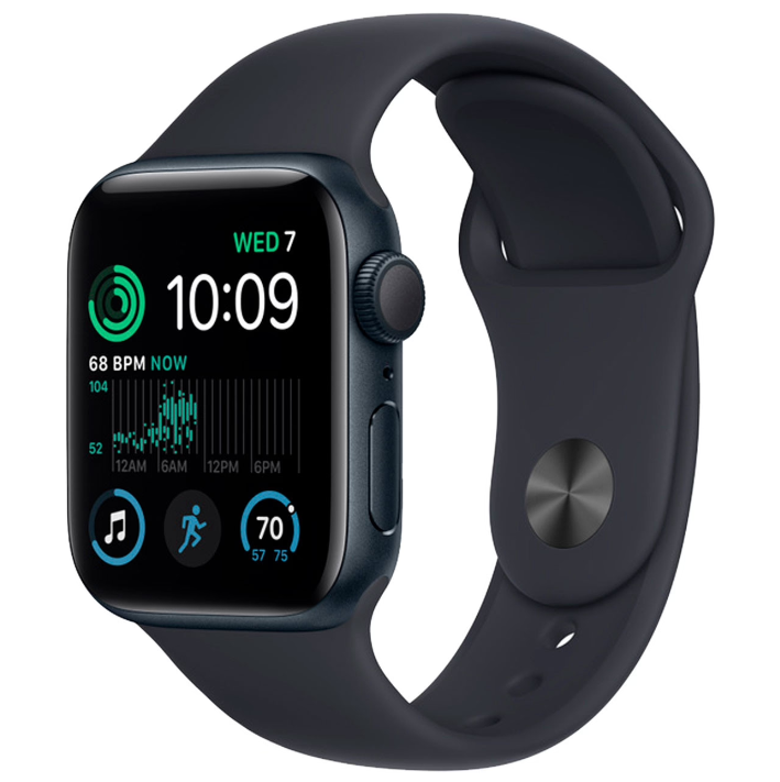 Смарт-часы Apple SE GPS 44mm Midnight Aluminium (MNK03) (2022)