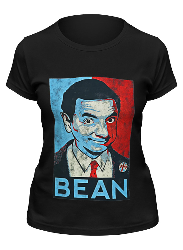 

Футболка женская Printio Mr.bean черная M, Черный, Mr.bean