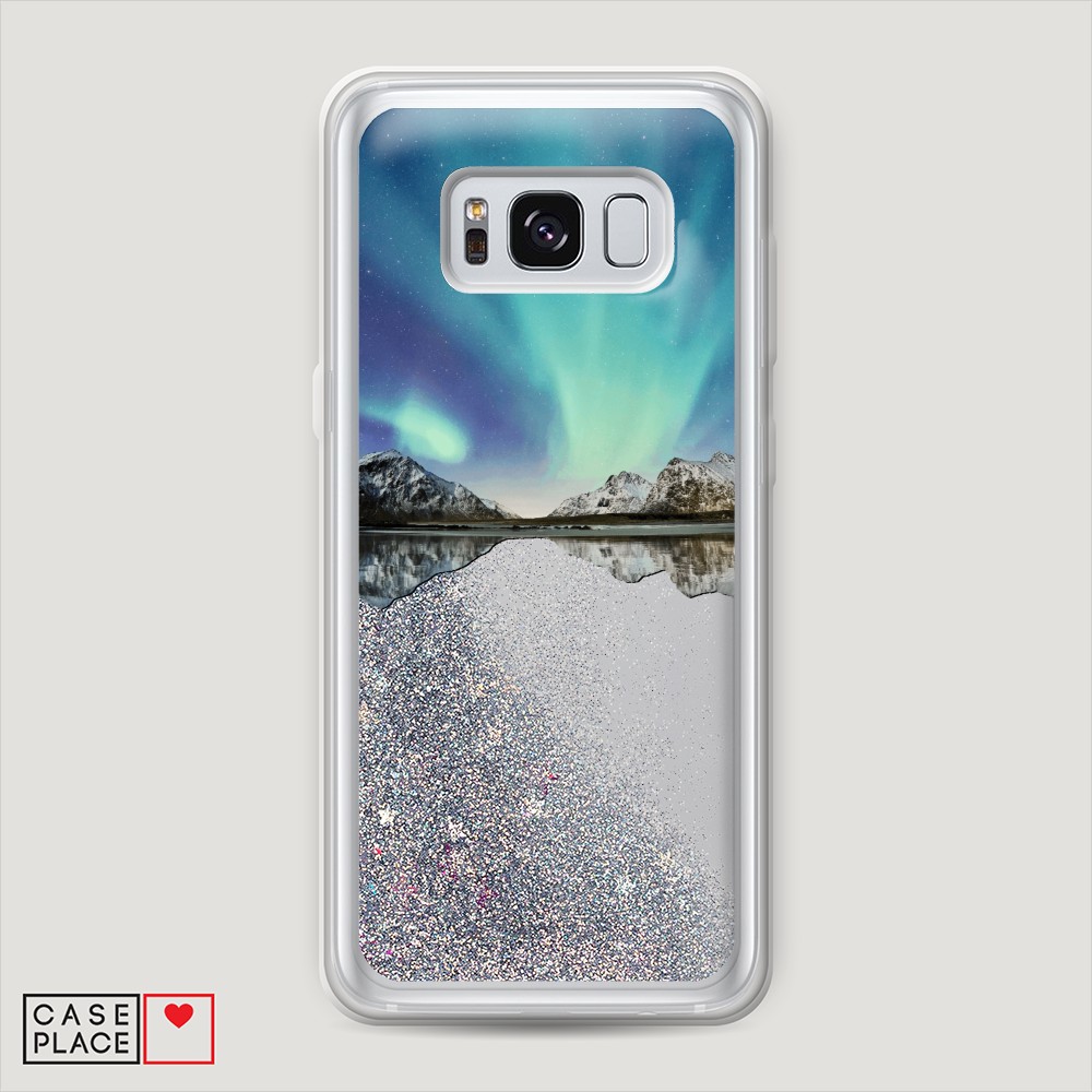 

Чехол Awog на Samsung Galaxy S8 Plus "Горное озеро и сияние", Разноцветный, 24891-1