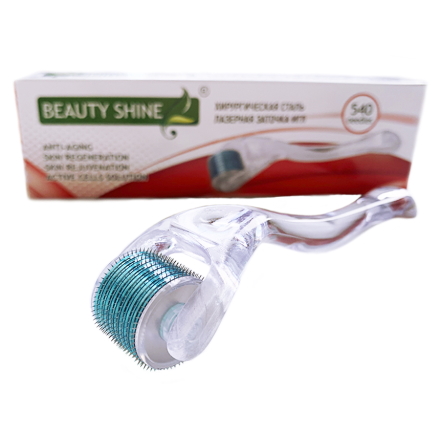

Мезороллер BEAUTY SHINE 540 игл 1,0 мм, хирургическая сталь, прозрачный