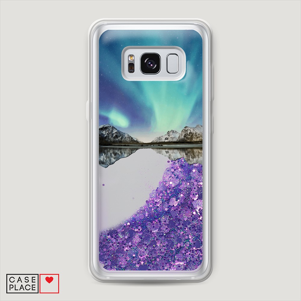 

Чехол Awog на Samsung Galaxy S8 Plus "Горное озеро и сияние", Разноцветный, 24892-1
