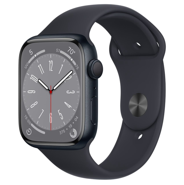 

Смарт-часы Apple Watch Series 8 45mm Midnight Aluminium (ремешок S/M), Watch Series 8