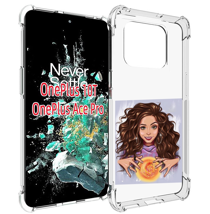 

Чехол MyPads девушка-волшебница для OnePlus 10T, Прозрачный, Tocco