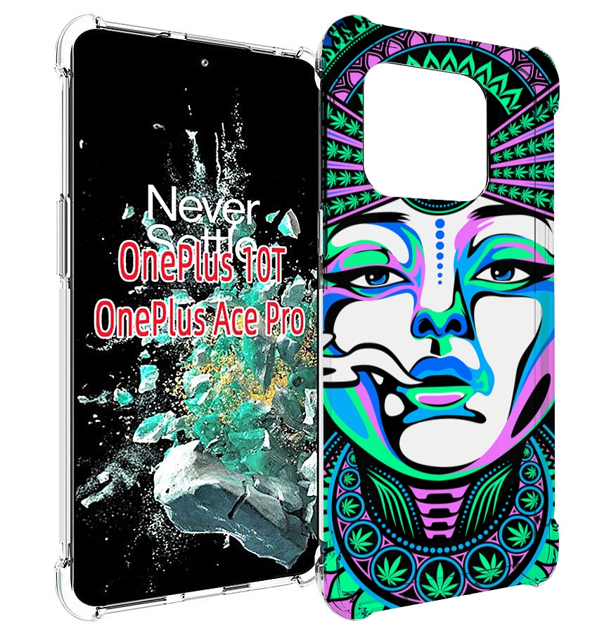 

Чехол MyPads девушка-любит-траву-абстракция для OnePlus 10T, Прозрачный, Tocco