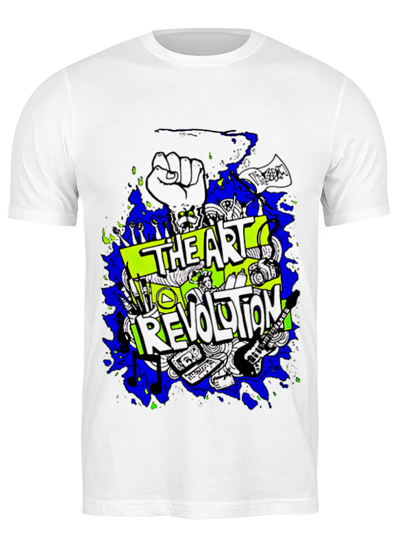 

Футболка мужская Printio The art revolution белая M, Белый, The art revolution