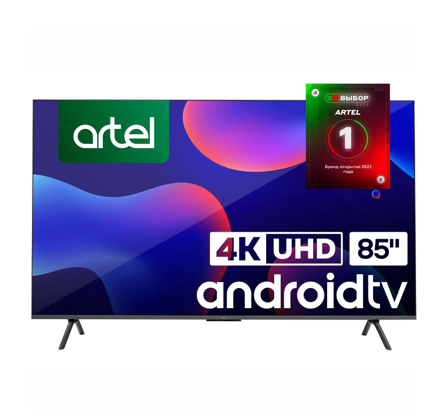 

Телевизор Artel A85LU9500, 85"(216 см), UHD 8K, Черный, A85LU9500