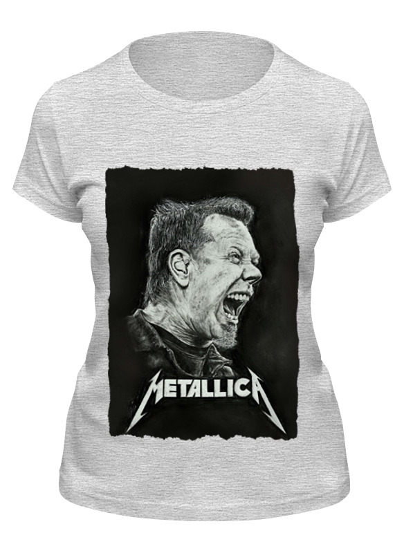 

Футболка женская Printio Metallica серая M, Серый, Metallica