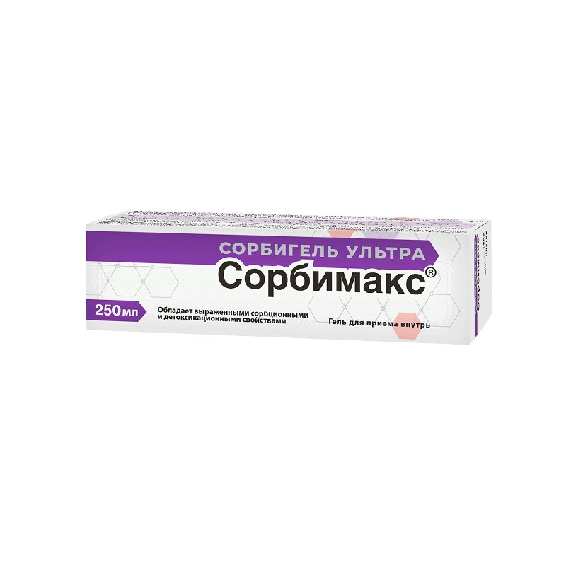 

Сорбимакс Сорбигель Ультра Гель для приема вн.250 мл