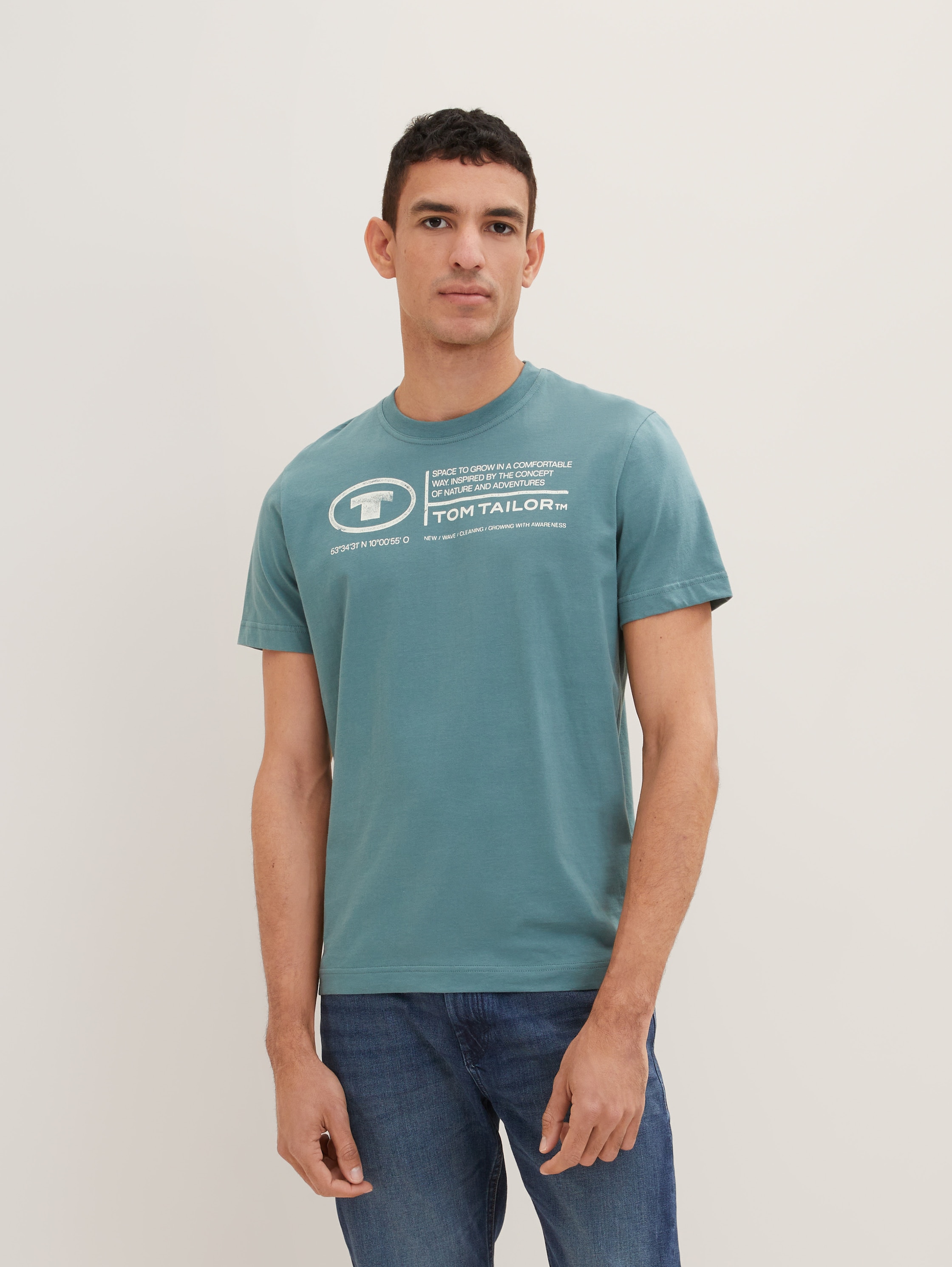 

Футболка мужская TOM TAILOR 1035611 синяя 2XL, 1035611