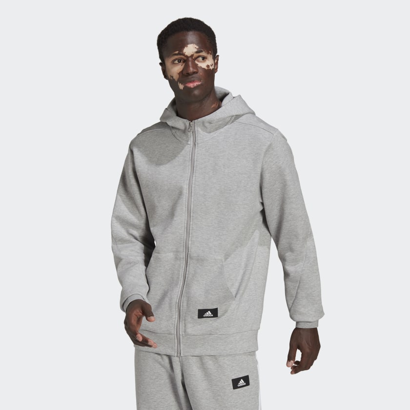 

Толстовка мужская Adidas HE2224 серая XL, HE2224