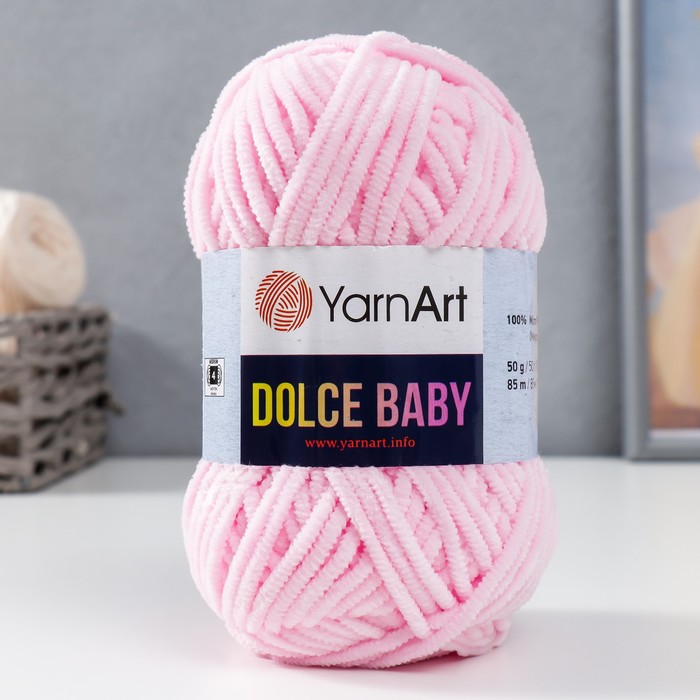 

Пряжа YarnArt "Dolce Baby" 100% микрополиэстер 85 м /50 гр (750 розовый) - 1 шт