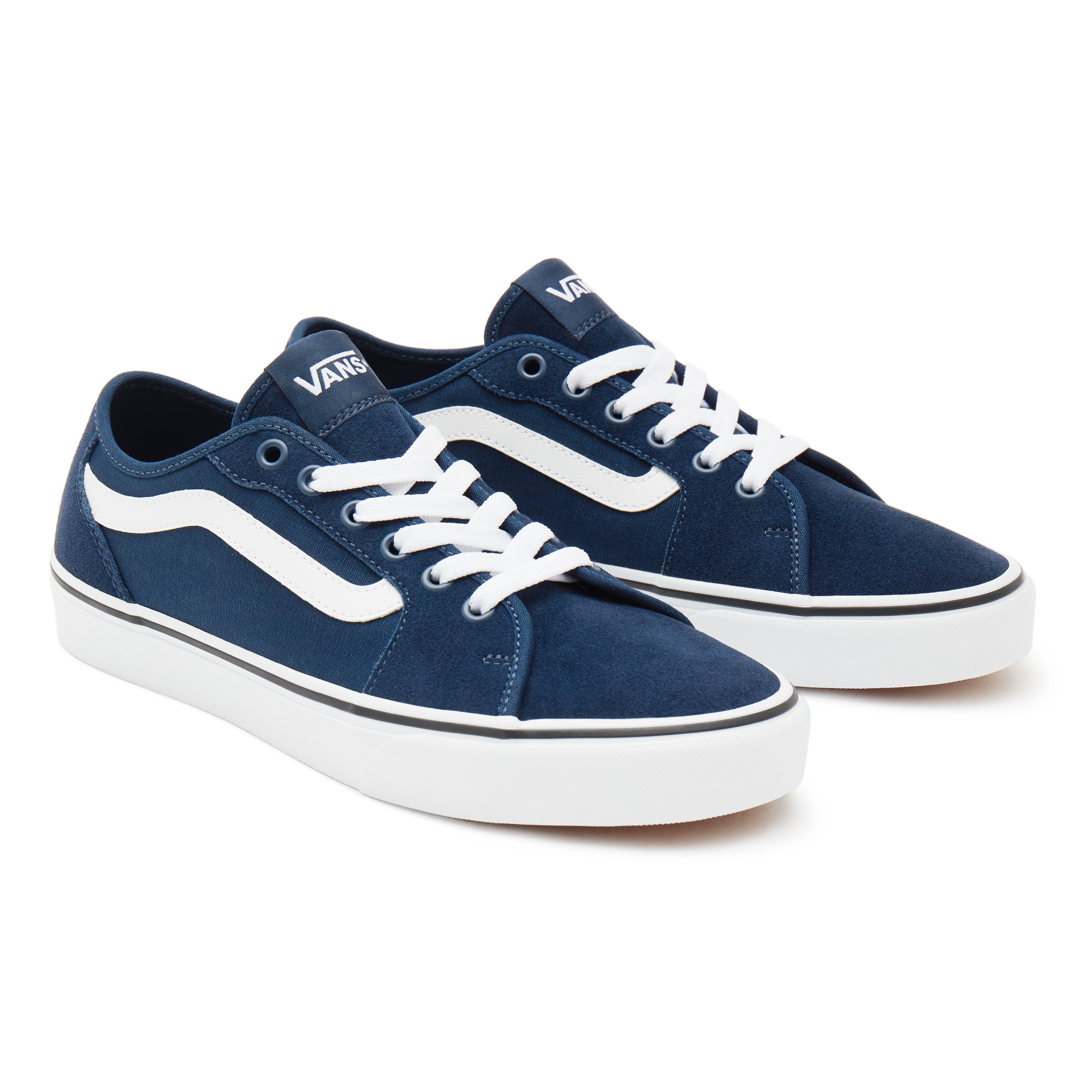 фото Кеды мужские vans mn filmore decon (suede/canvas синие 7.5 us