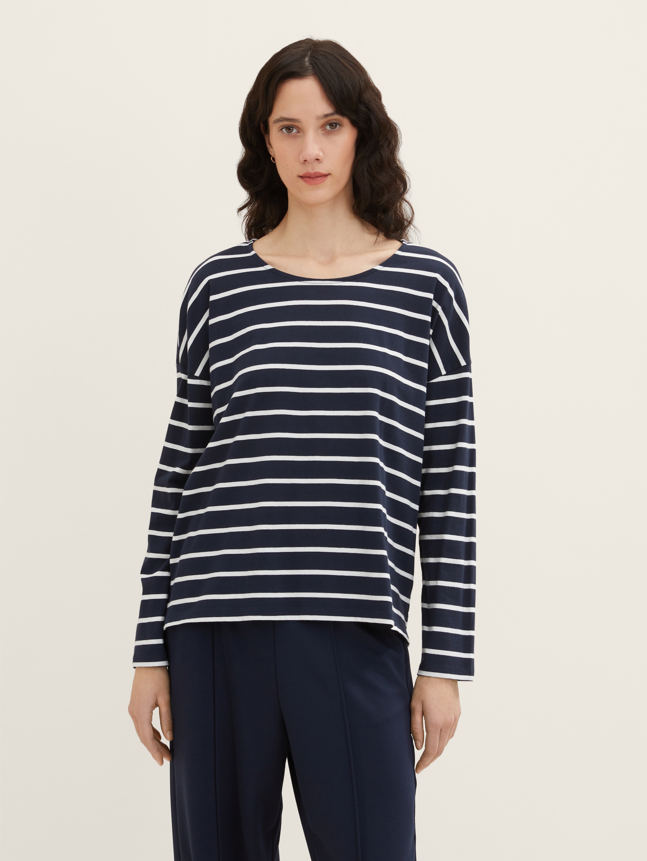 

Лонгслив женский TOM TAILOR 1037012 синий XL, 1037012