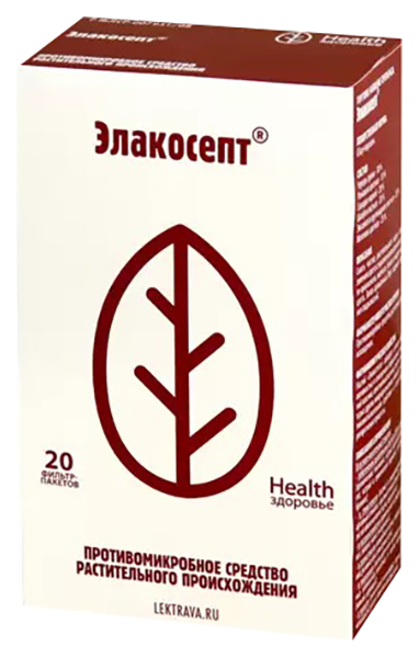 Купить Сбор Health Здоровье Элакосепт сырье растительное фильтр-пакеты 20 шт.