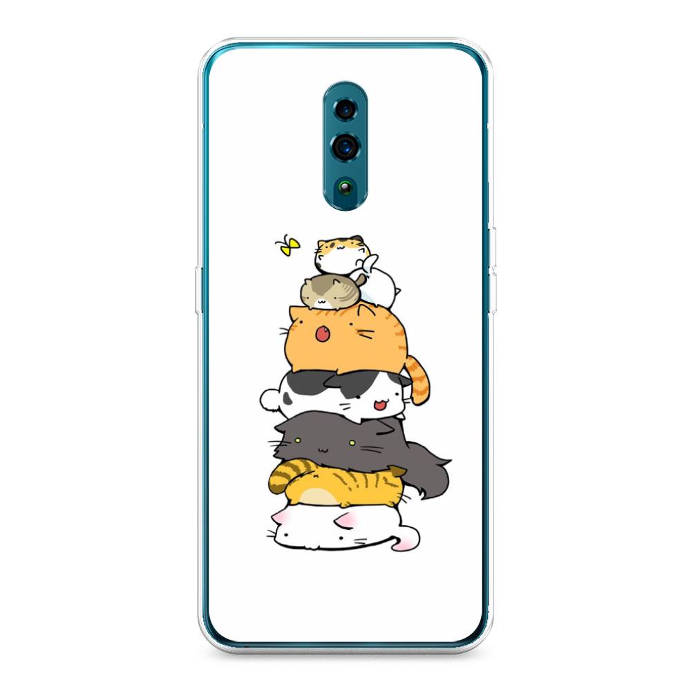 

Чехол Awog на Oppo Reno "Бутерброд из котиков", Разноцветный, 250750-10