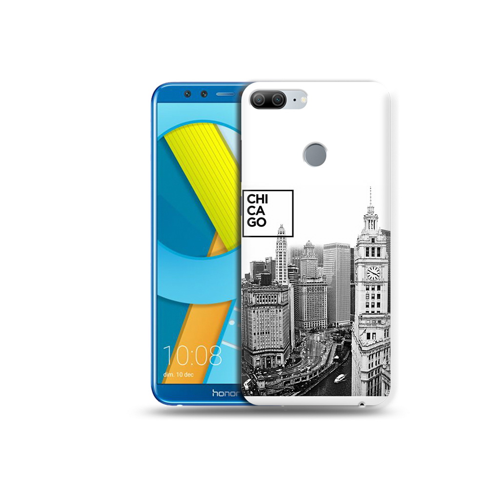 

Чехол MyPads Tocco для Huawei Honor 9 Lite черно белый чикаго (PT117118.56.689), Прозрачный, Tocco