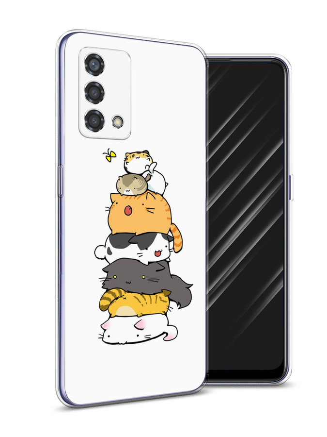 

Чехол Awog на Oppo Reno 6 Lite "Бутерброд из котиков", Разноцветный, 259550-10