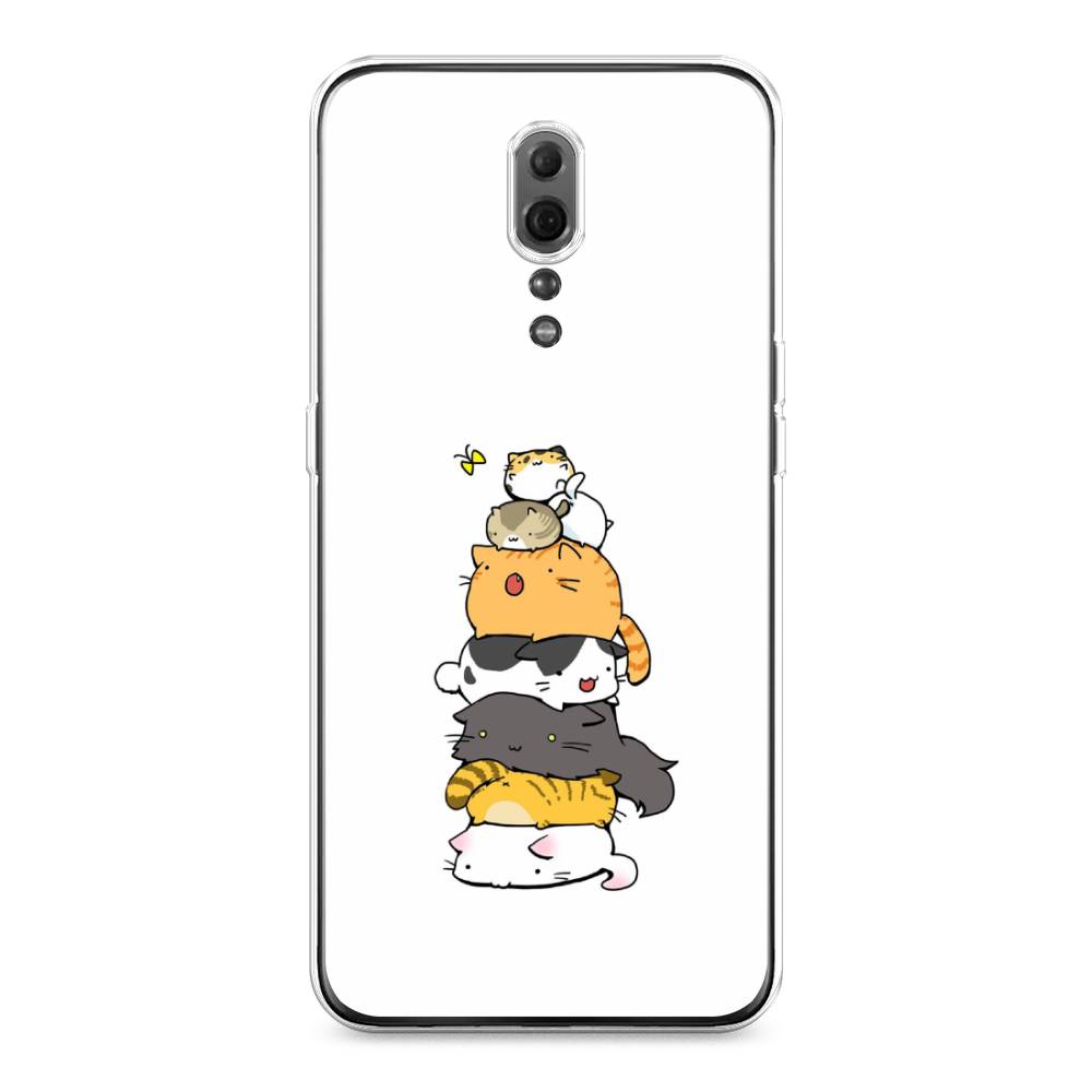 

Чехол Awog на Oppo Reno Z "Бутерброд из котиков", Разноцветный, 250950-10
