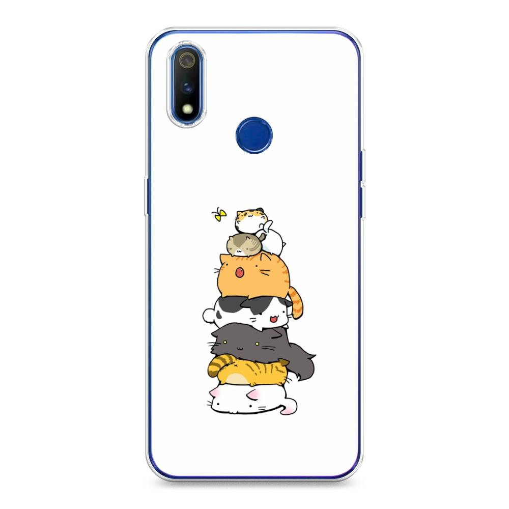 

Чехол Awog на Realme 3 Pro "Бутерброд из котиков", Разноцветный, 251250-10