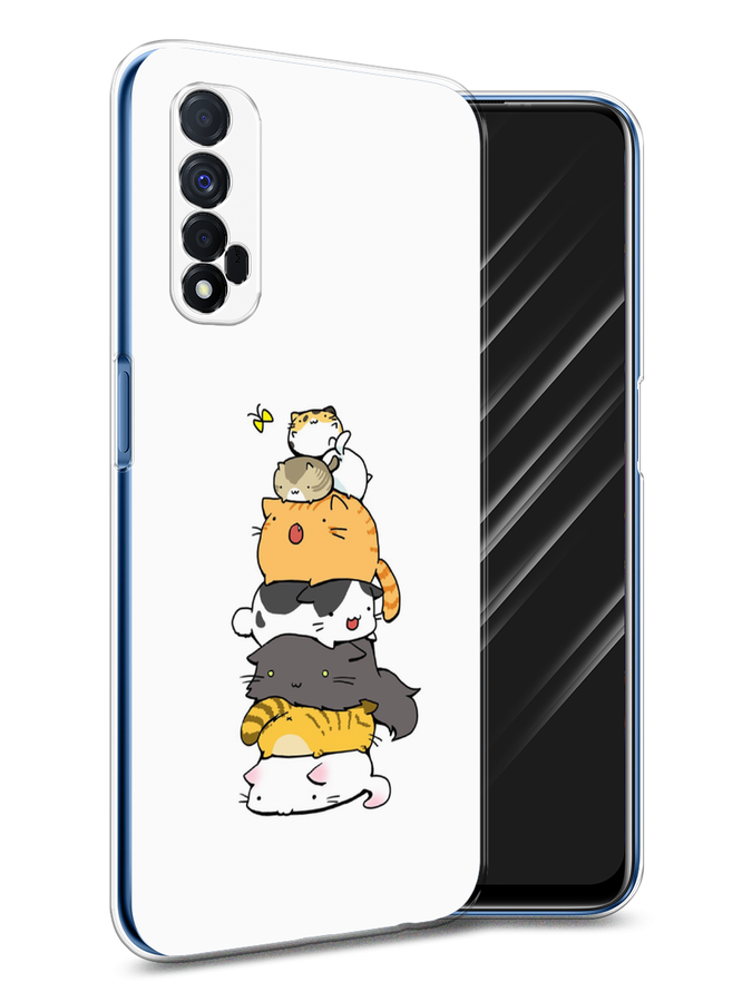 

Чехол Awog на Realme 7 "Бутерброд из котиков", Разноцветный, 254150-10