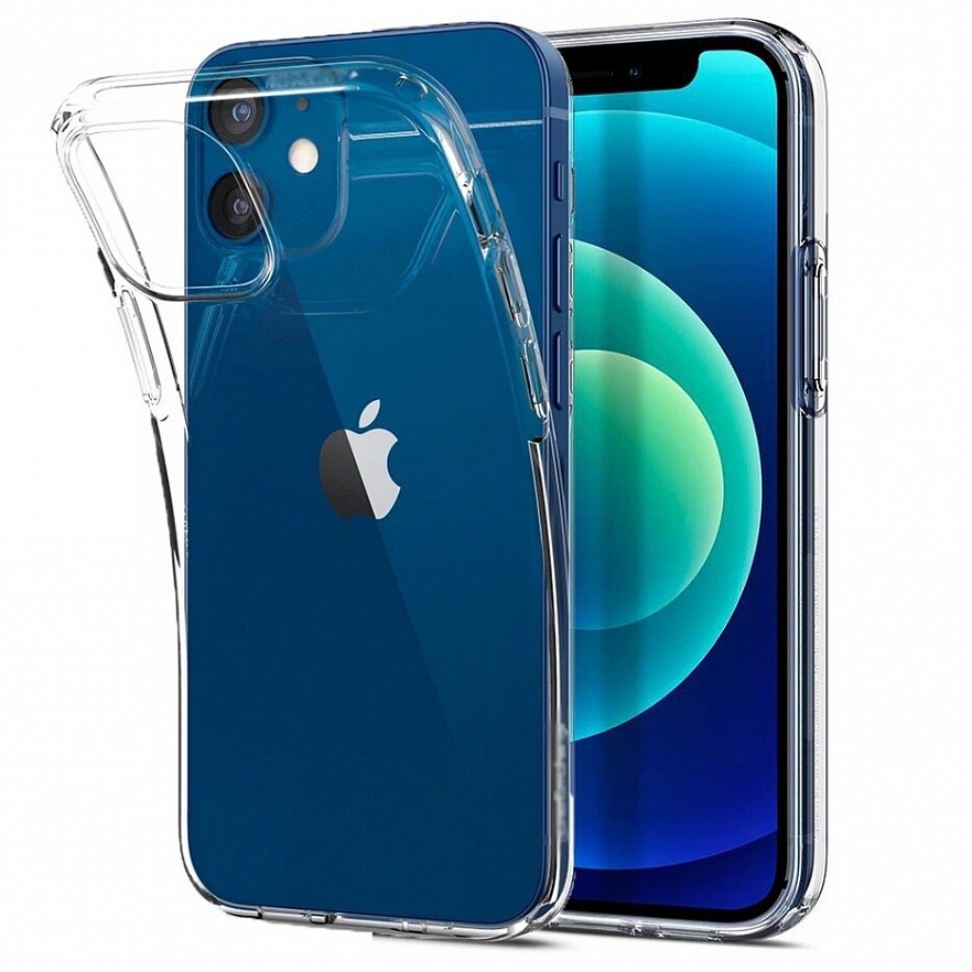 

Чехол прозрачный силиконовый для iPhone 12, clear