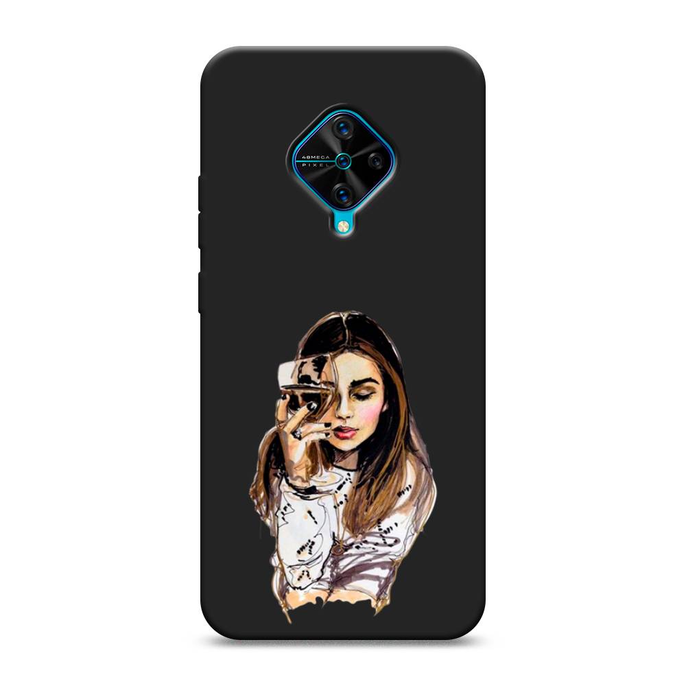 

Чехол Awog на Vivo V17/Y9s "Девушка с бокалом", Разноцветный, 261552-1