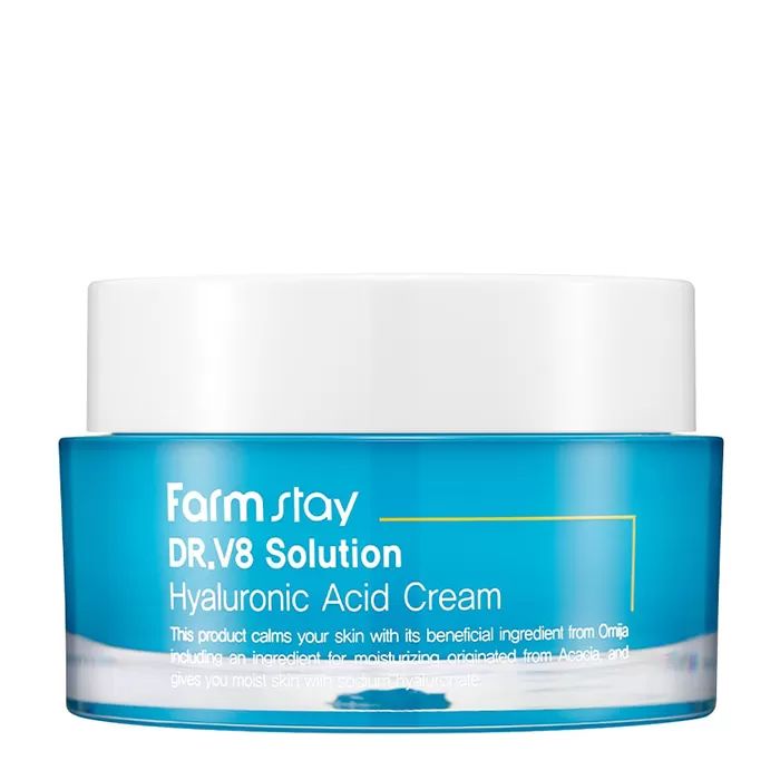 

Увлажняющий крем FarmStay с гиалуроновой кислотой Dr-V8 Solution Hyaluronic Acid Cream, KT-8809624723645