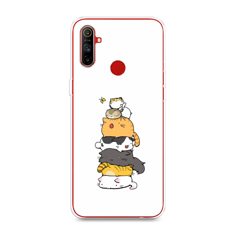 

Чехол Awog на Realme C3 "Бутерброд из котиков", Разноцветный, 253050-10