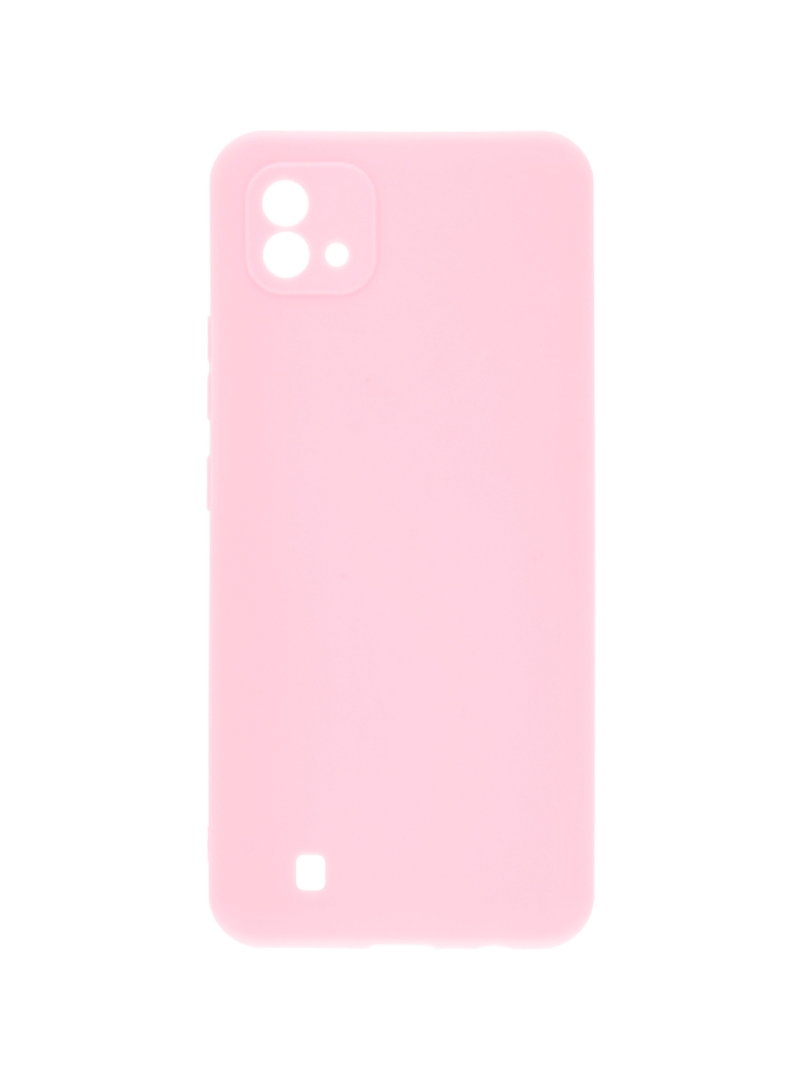 фото Чехол накладка soft matte на realme c20/c11 2021 (розовый) защита камеры zibelino