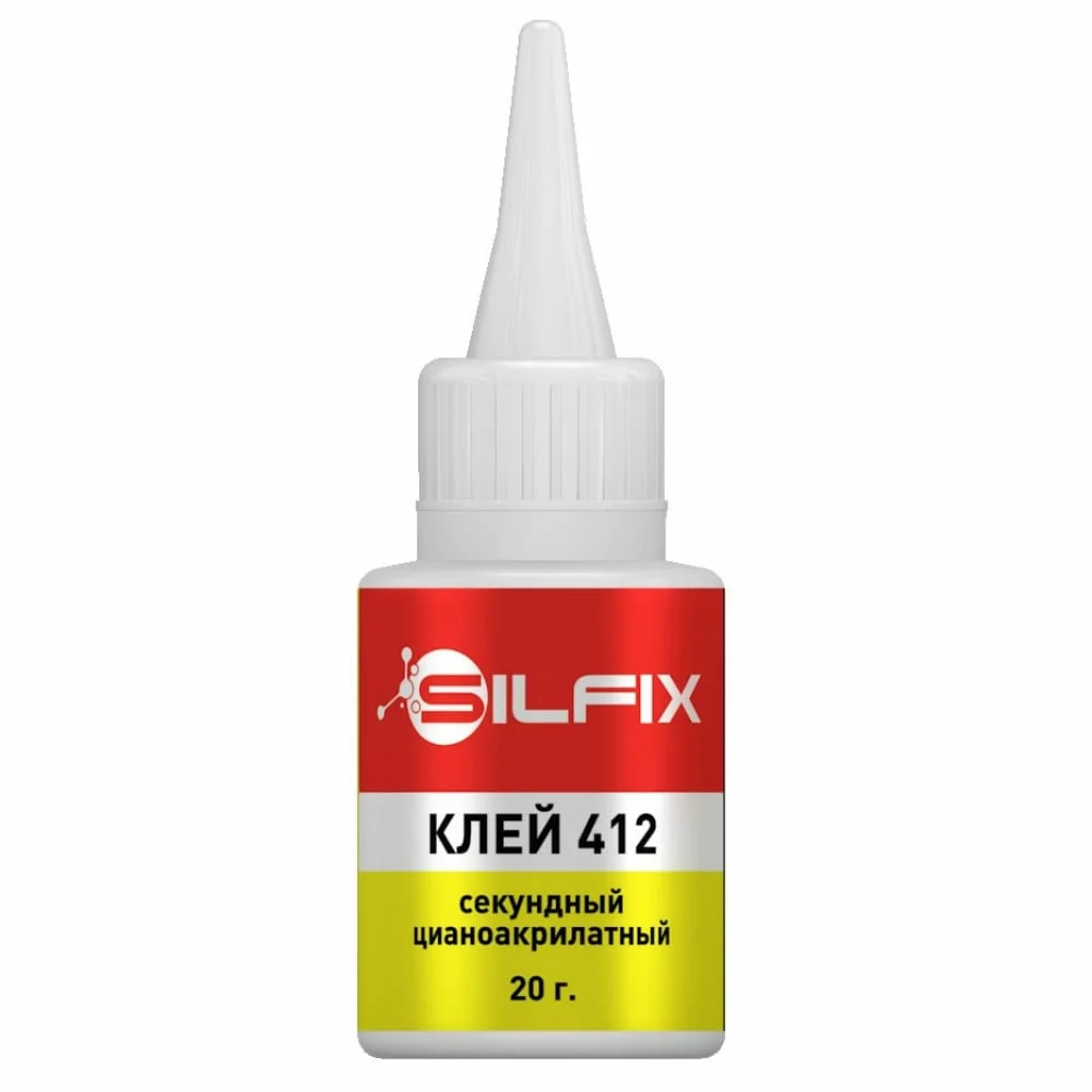 Клей SilFix секундный, цианоакрилатный 412, 20 г