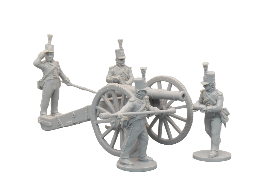 

002.10 Британская длинная 6-фунтовая пушка с расчтом 1807-1812