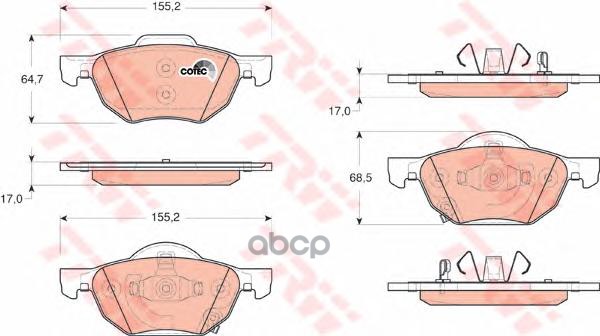 

Тормозные колодки TRW GDB3355