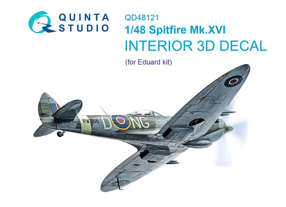 

QD48121 3D Декаль интерьера кабины Spitfire Mk.XVI Eduard, Цветной