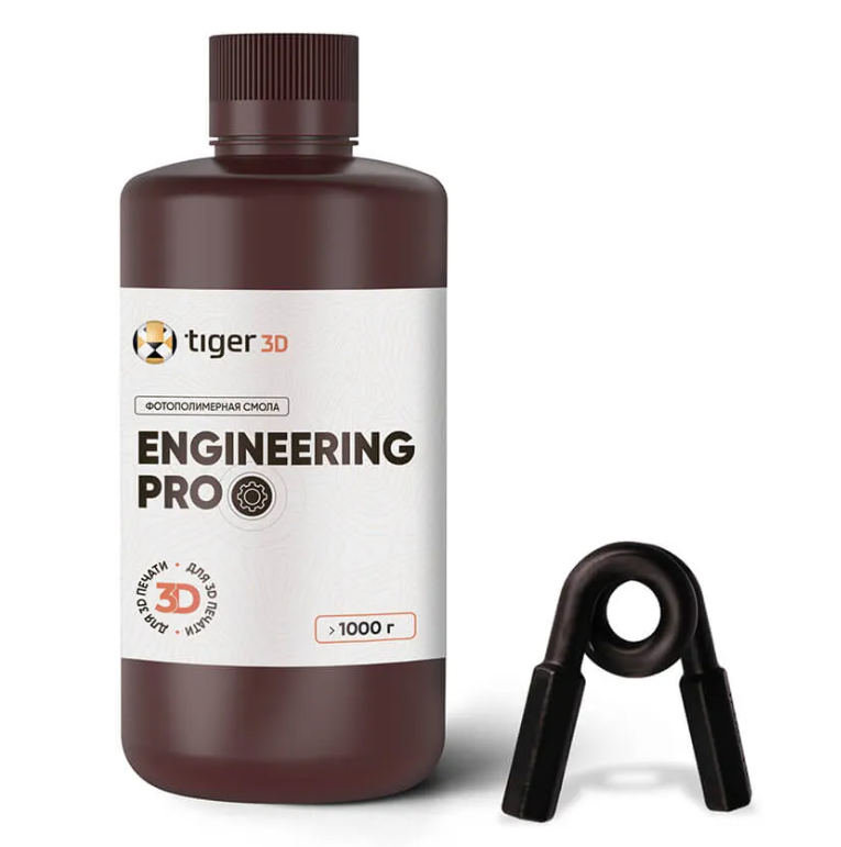 

Фотополимерный смола Tiger 3D Engineering Pro Resin черный 1 кг, Engineering Pro Resin