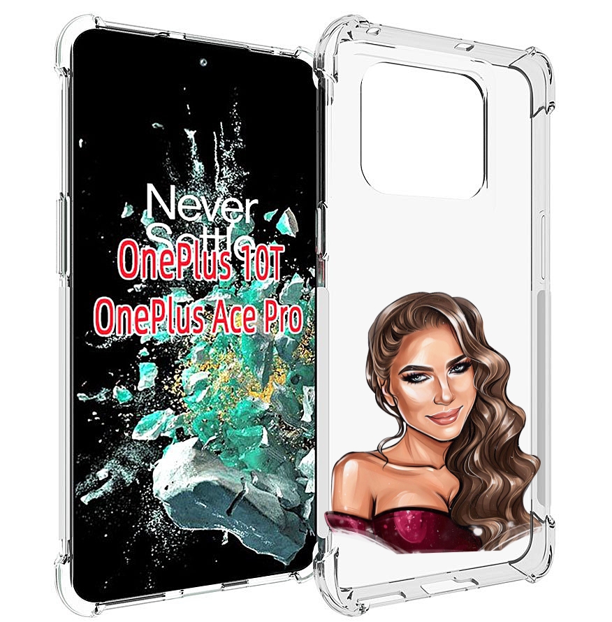 

Чехол MyPads девушка-с-улыбкой женский для OnePlus 10T, Прозрачный, Tocco