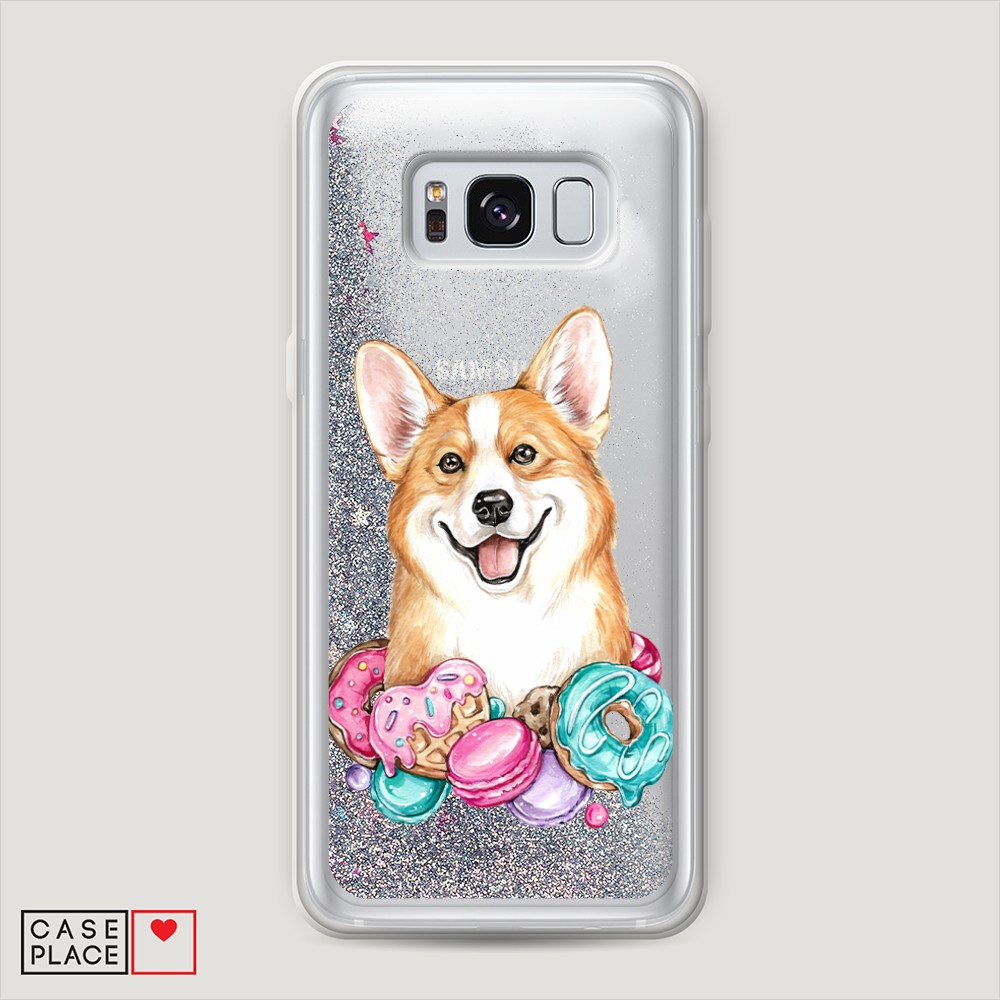 

Чехол Awog на Samsung Galaxy S8 Plus "Корги и сладости", Разноцветный, 24891-1