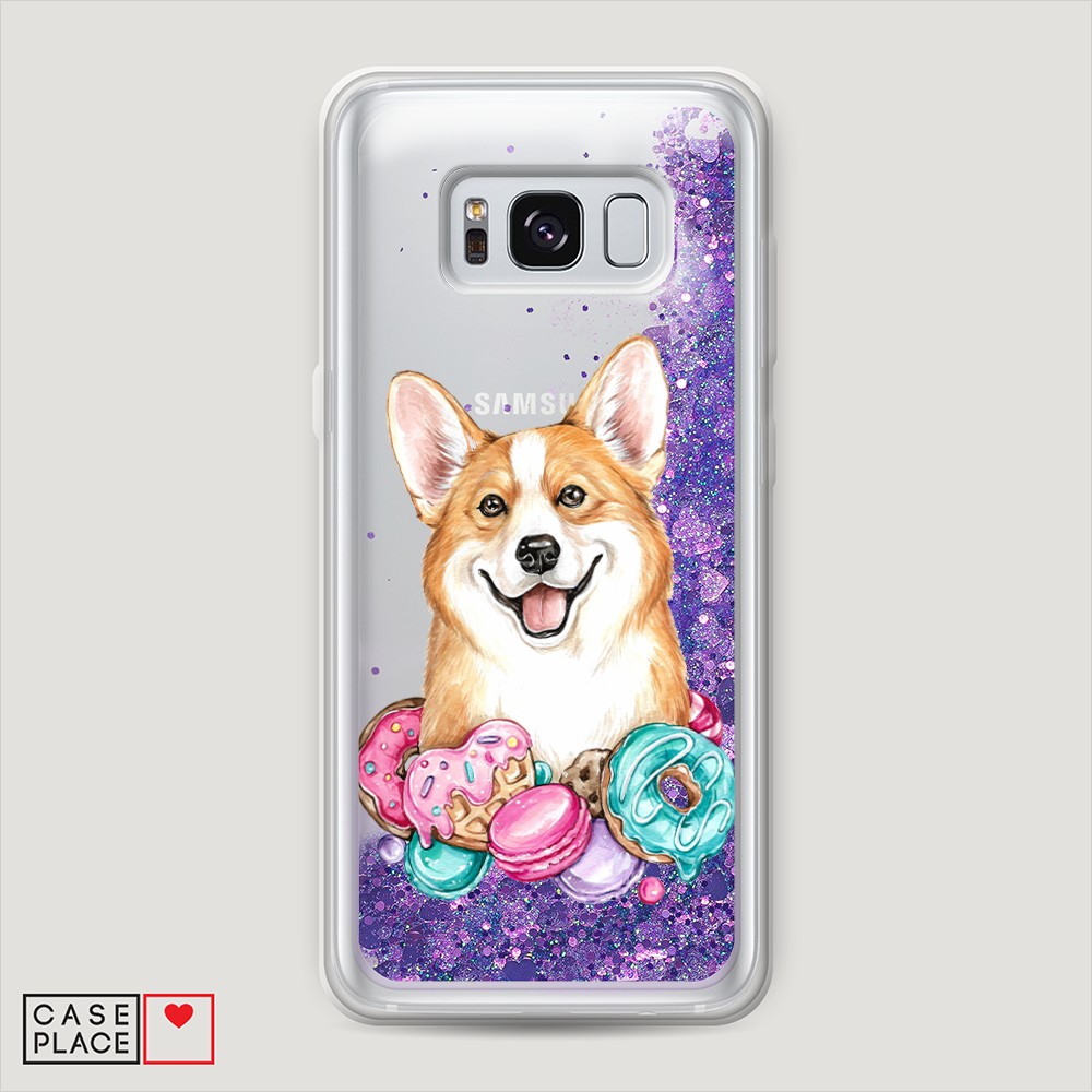 

Чехол Awog на Samsung Galaxy S8 Plus "Корги и сладости", Разноцветный, 24892-1