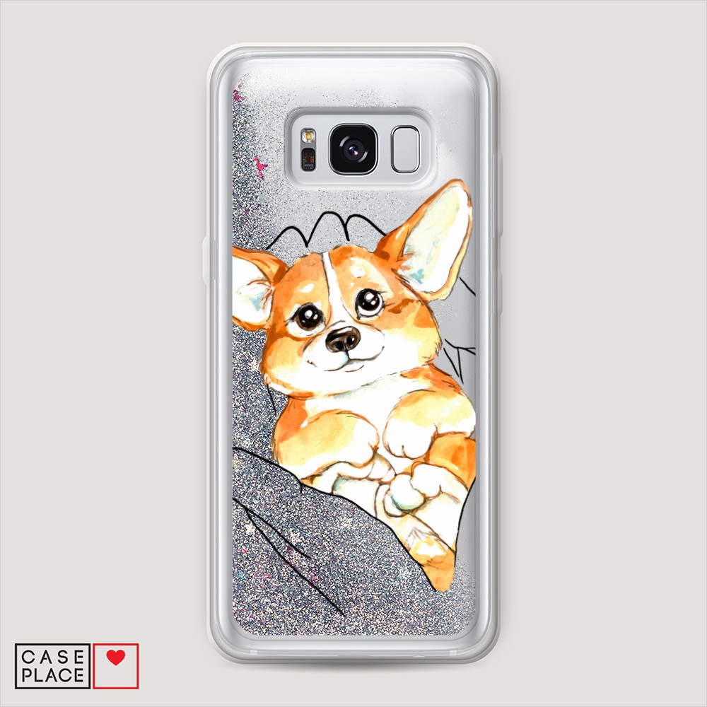 

Чехол Awog на Samsung Galaxy S8 Plus "Корги в ладошках", Разноцветный, 24891-1