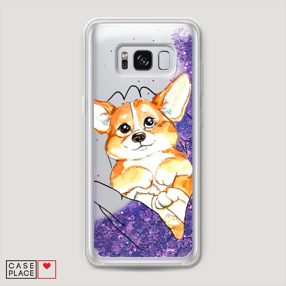 

Чехол Awog на Samsung Galaxy S8 Plus "Корги в ладошках", Разноцветный, 24892-1