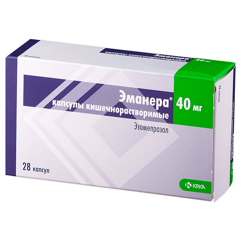 

Эманера капсулы 40 мг 28 шт.