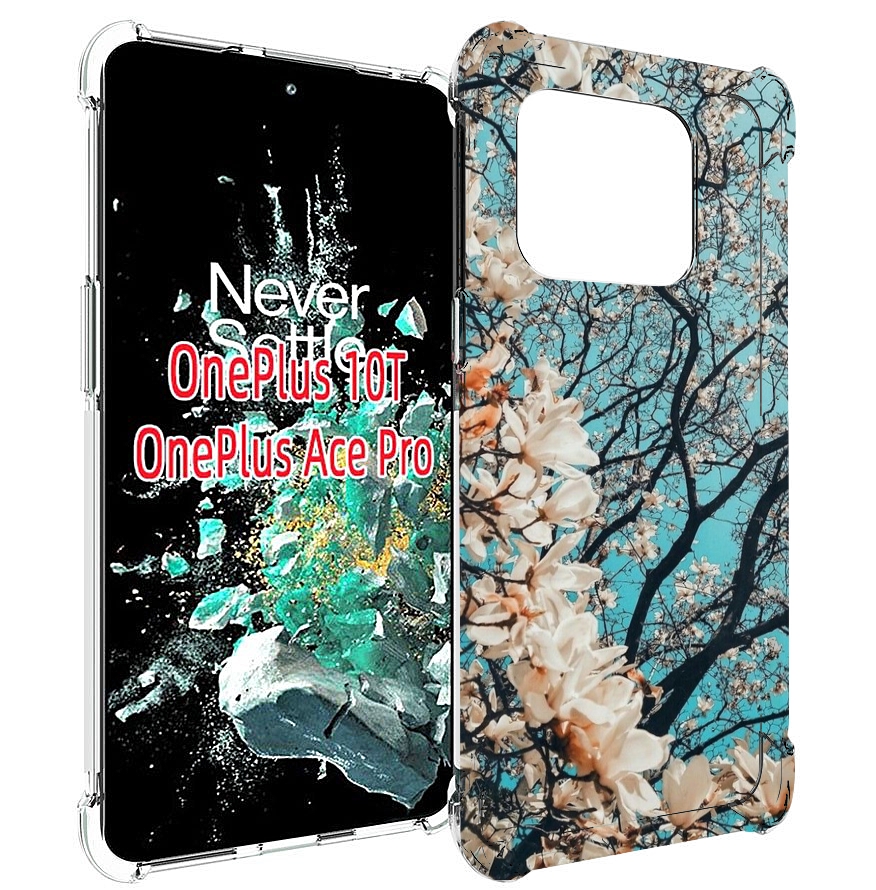 

Чехол MyPads дерево-с-цветочками для OnePlus 10T, Прозрачный, Tocco