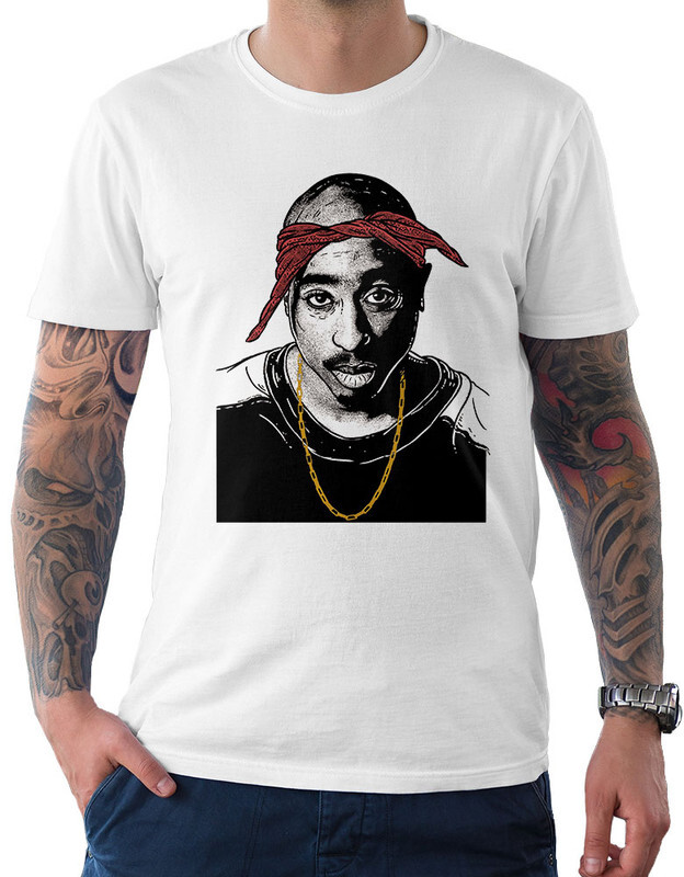 фото Футболка мужская design heroes тупак шакур - 2pac белая 2xl