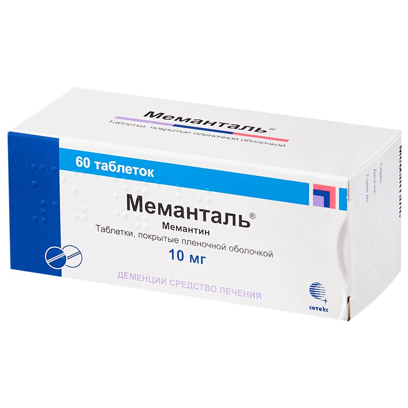 

Меманталь таблетки 10 мг 60 шт.