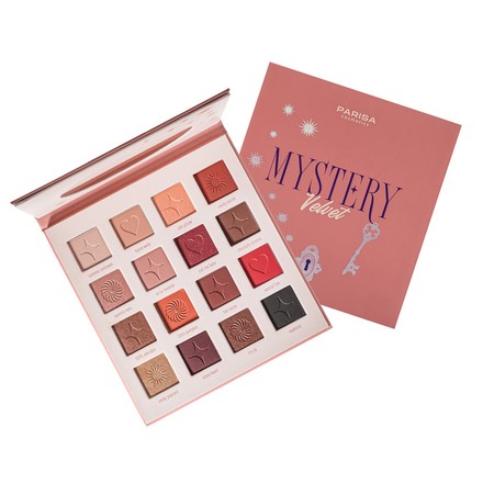 Тени для век Parisa Cosmetics Mystery 16 оттенков, тон 2 Velvet