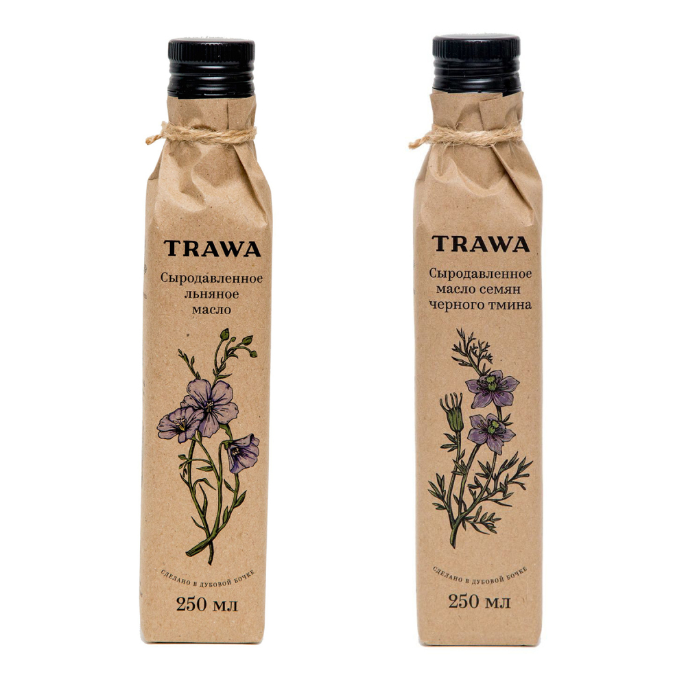 

Набор масел Trawa льняное, черного тмина, 250 мл х 2 шт, TRAW0002-TRAW0040-250
