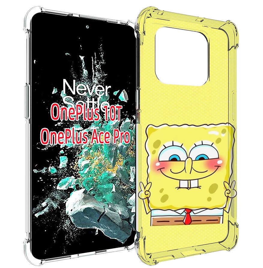 

Чехол MyPads довольный милый спанчбоб для OnePlus 10T, Прозрачный, Tocco