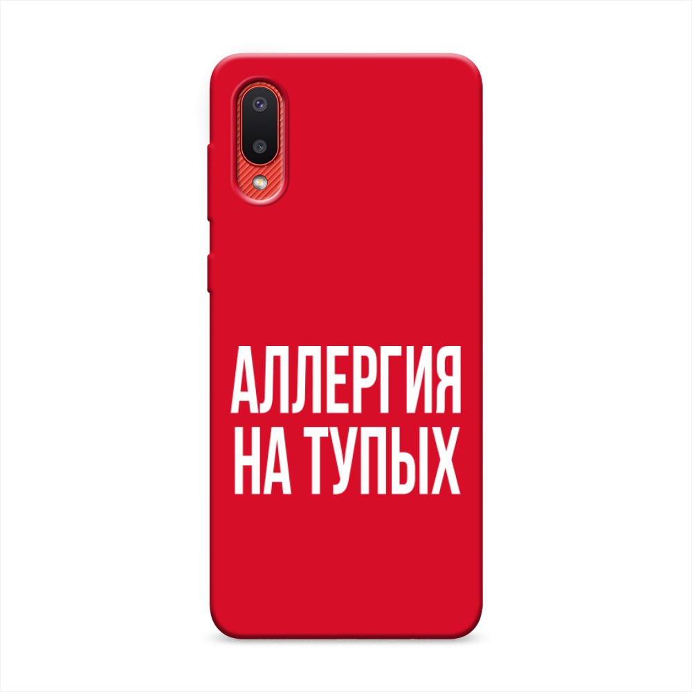 

Чехол Awog на Samsung Galaxy A02 / Самсунг A02 "Аллергия на тупых", Разноцветный, 2102553-1